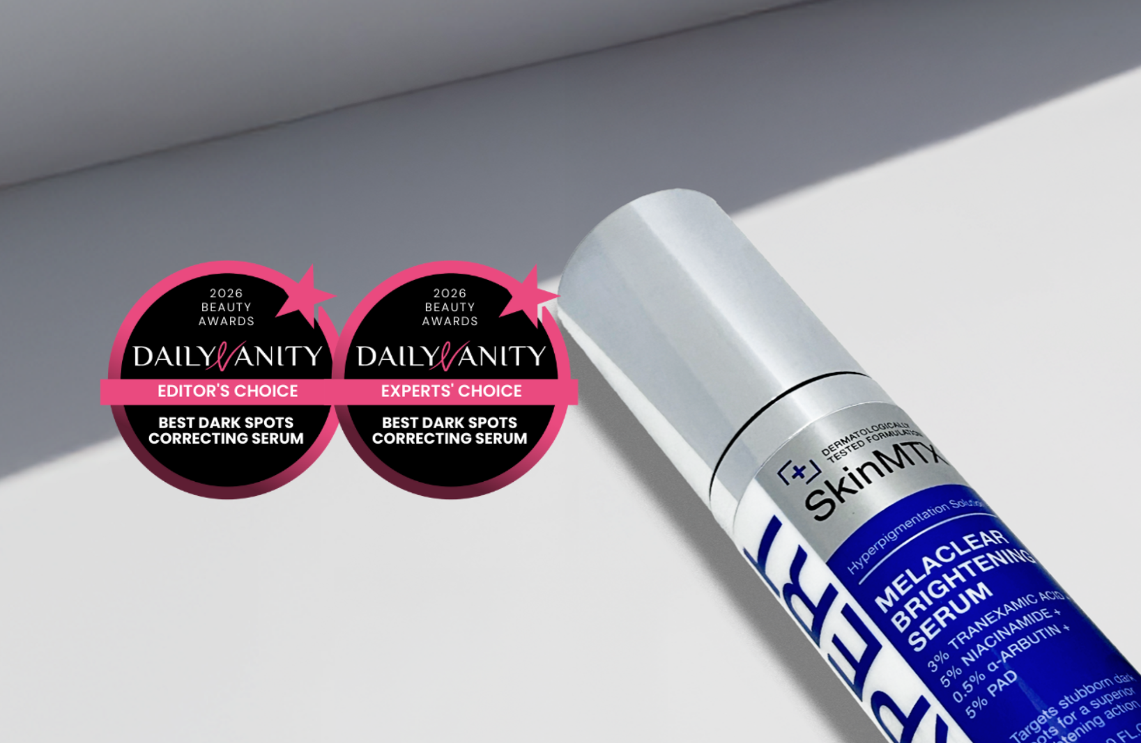 SkinMTX Melaclear Brightening Serum Wins Best Dark Spot Correcting Serum – Daily Vanity Beauty Awards 2026